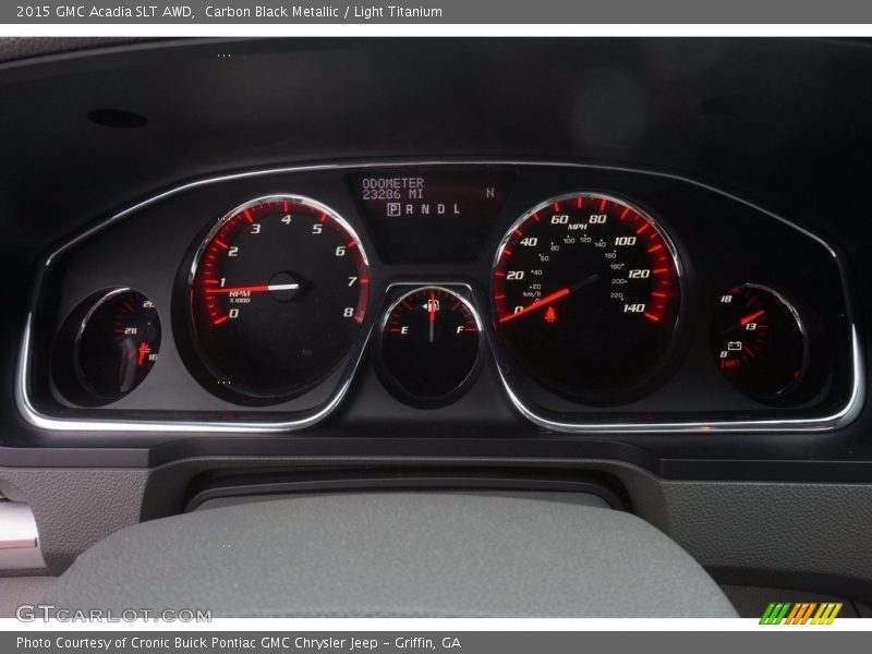Carbon Black Metallic / Light Titanium 2015 GMC Acadia SLT AWD
