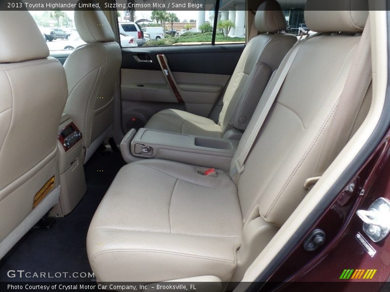Sizzling Crimson Mica / Sand Beige 2013 Toyota Highlander Limited