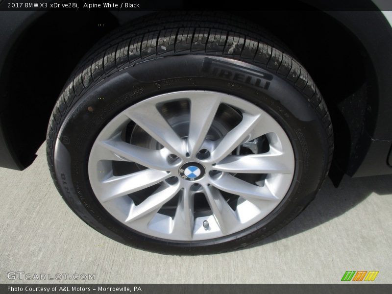 Alpine White / Black 2017 BMW X3 xDrive28i