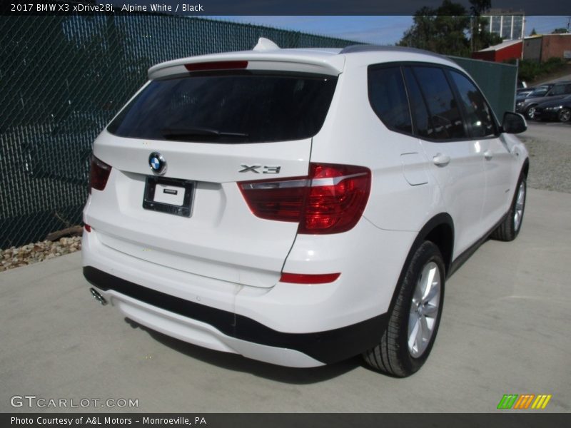 Alpine White / Black 2017 BMW X3 xDrive28i