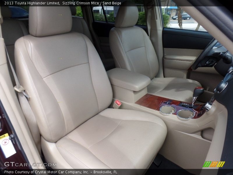 Sizzling Crimson Mica / Sand Beige 2013 Toyota Highlander Limited