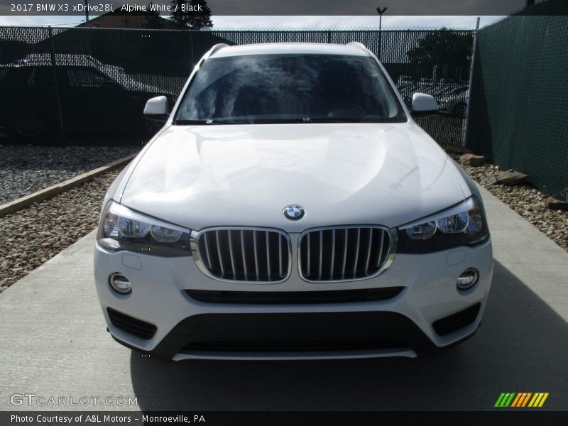 Alpine White / Black 2017 BMW X3 xDrive28i