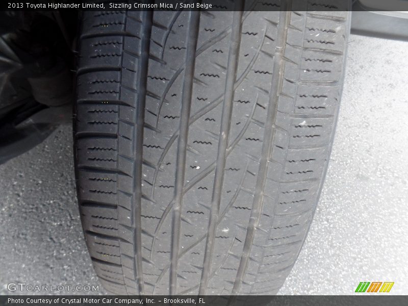 Sizzling Crimson Mica / Sand Beige 2013 Toyota Highlander Limited