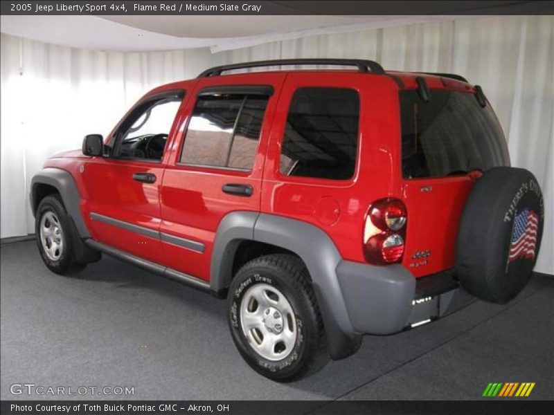 Flame Red / Medium Slate Gray 2005 Jeep Liberty Sport 4x4