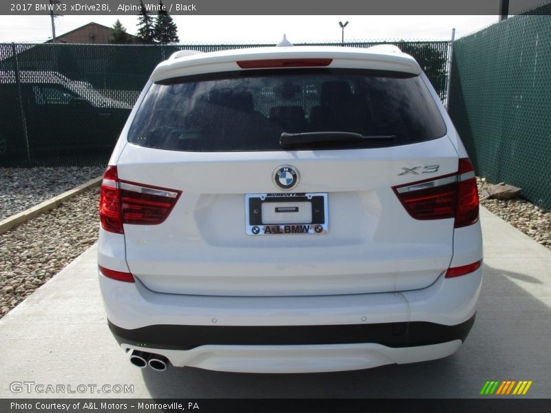 Alpine White / Black 2017 BMW X3 xDrive28i