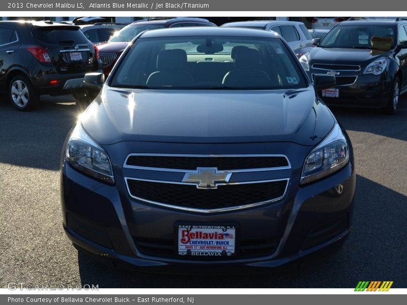 Atlantis Blue Metallic / Jet Black/Titanium 2013 Chevrolet Malibu LS