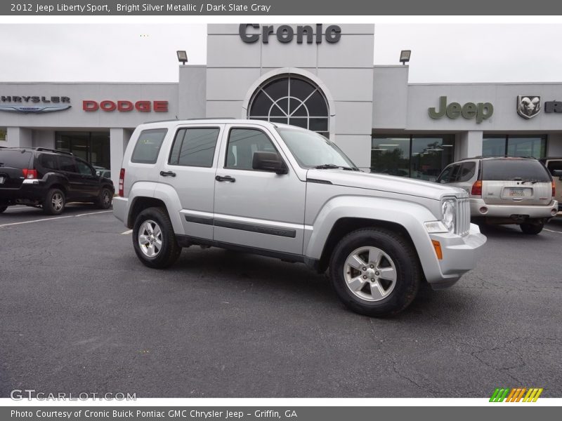 Bright Silver Metallic / Dark Slate Gray 2012 Jeep Liberty Sport