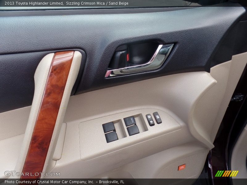 Sizzling Crimson Mica / Sand Beige 2013 Toyota Highlander Limited