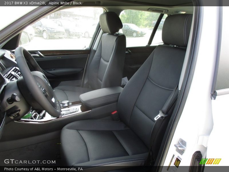 Alpine White / Black 2017 BMW X3 xDrive28i