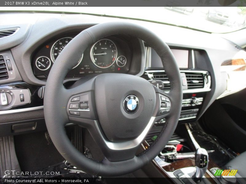 Alpine White / Black 2017 BMW X3 xDrive28i