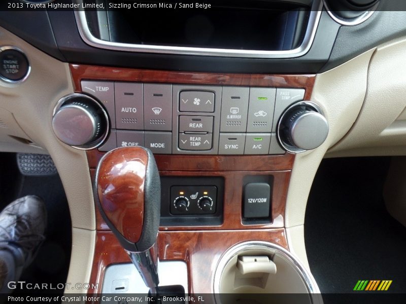 Sizzling Crimson Mica / Sand Beige 2013 Toyota Highlander Limited