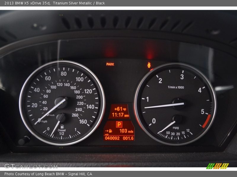 Titanium Silver Metallic / Black 2013 BMW X5 xDrive 35d