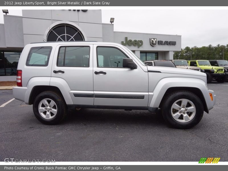 Bright Silver Metallic / Dark Slate Gray 2012 Jeep Liberty Sport