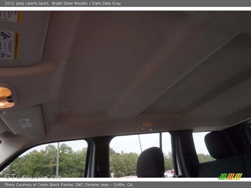 Bright Silver Metallic / Dark Slate Gray 2012 Jeep Liberty Sport
