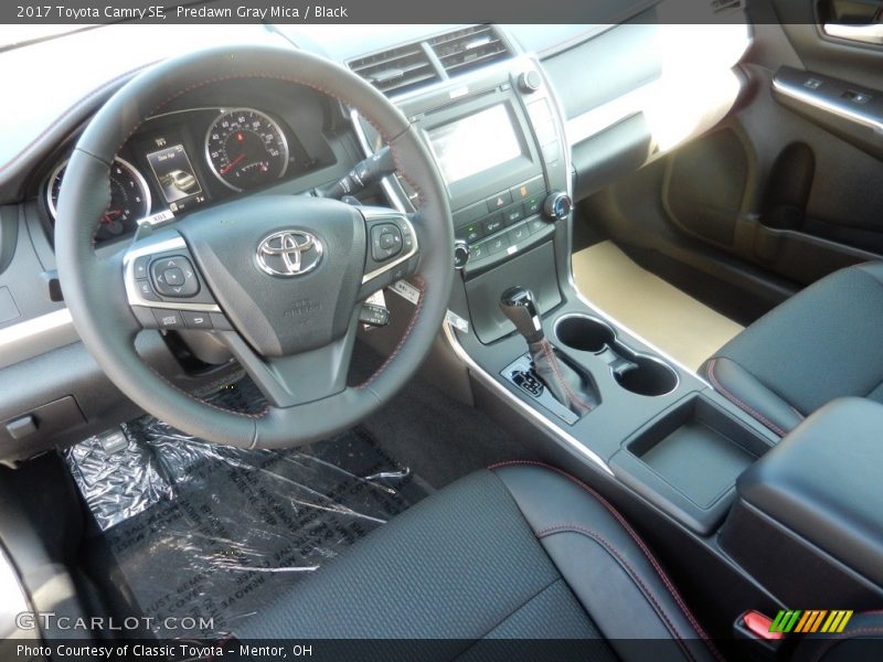 Predawn Gray Mica / Black 2017 Toyota Camry SE