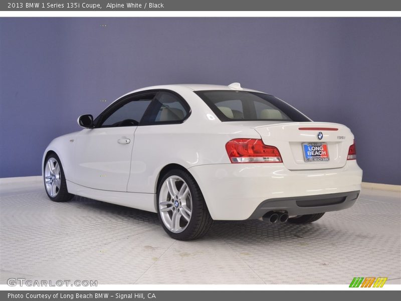 Alpine White / Black 2013 BMW 1 Series 135i Coupe