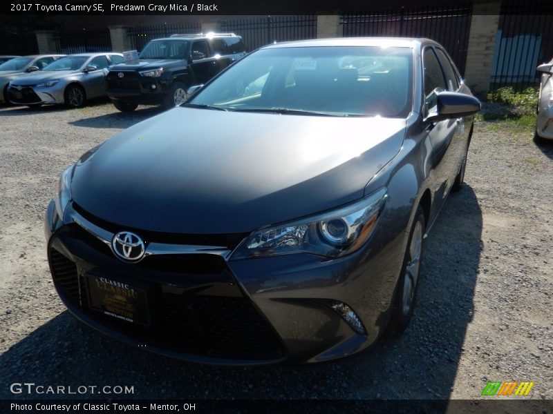 Predawn Gray Mica / Black 2017 Toyota Camry SE