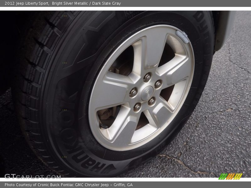 Bright Silver Metallic / Dark Slate Gray 2012 Jeep Liberty Sport