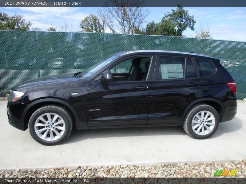 Jet Black / Black 2017 BMW X3 xDrive28i