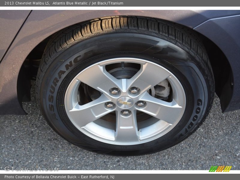 Atlantis Blue Metallic / Jet Black/Titanium 2013 Chevrolet Malibu LS