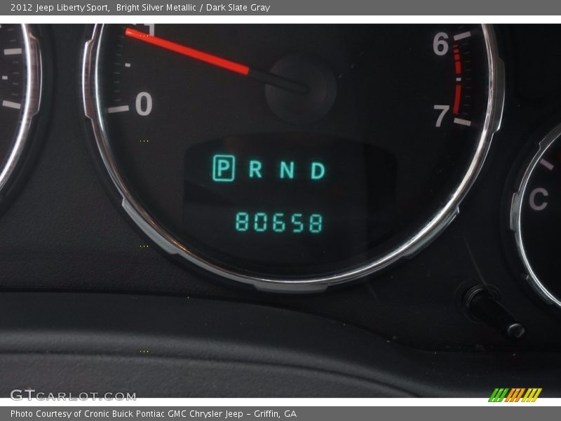 Bright Silver Metallic / Dark Slate Gray 2012 Jeep Liberty Sport