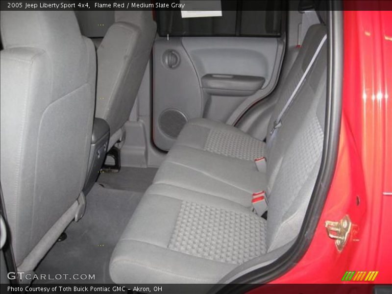 Flame Red / Medium Slate Gray 2005 Jeep Liberty Sport 4x4