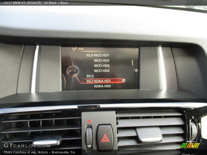 Jet Black / Black 2017 BMW X3 xDrive28i