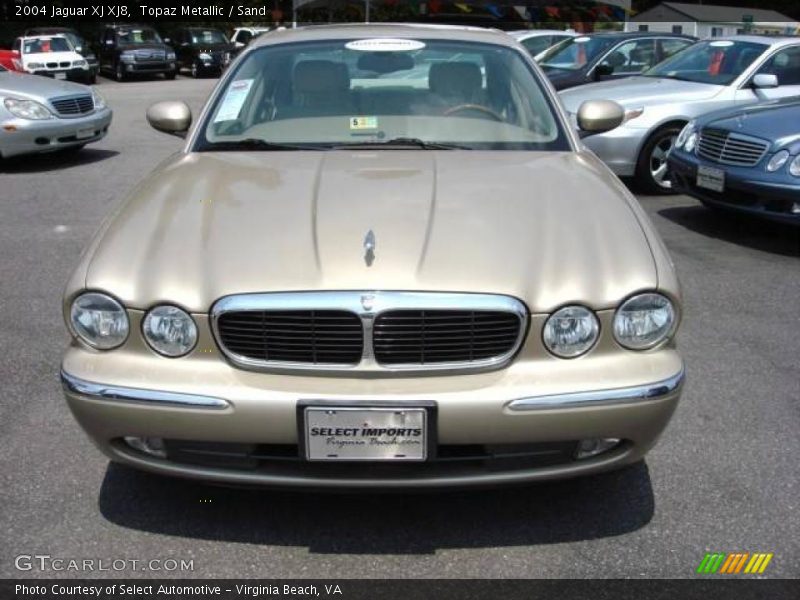 Topaz Metallic / Sand 2004 Jaguar XJ XJ8