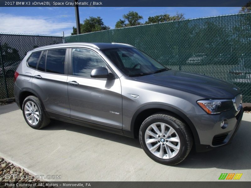 Space Gray Metallic / Black 2017 BMW X3 xDrive28i