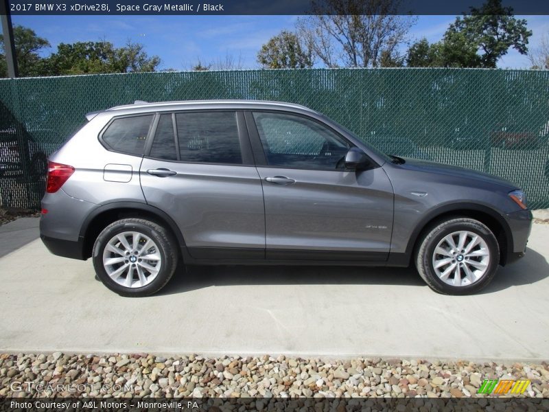 Space Gray Metallic / Black 2017 BMW X3 xDrive28i