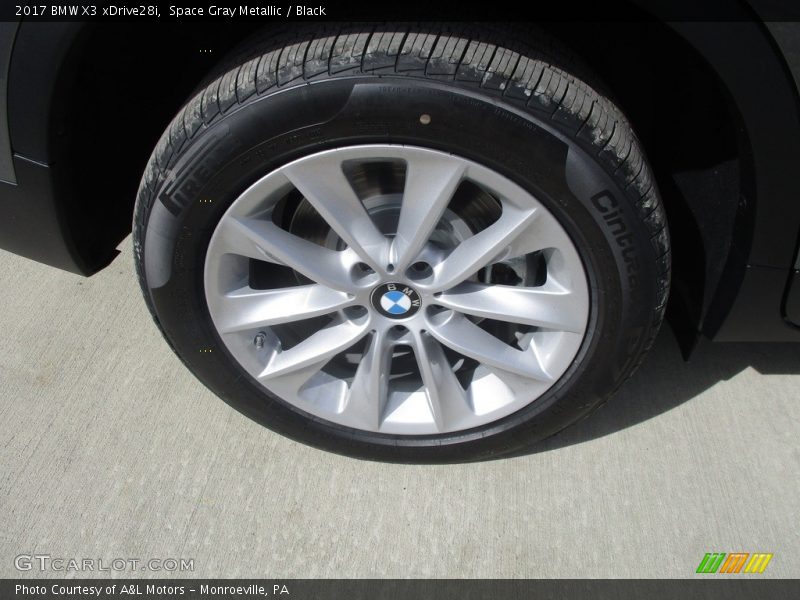 Space Gray Metallic / Black 2017 BMW X3 xDrive28i