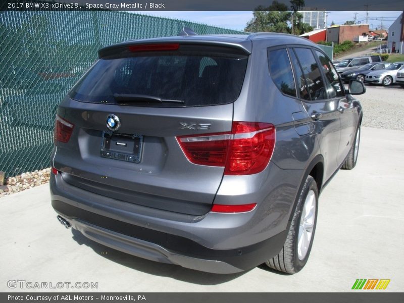 Space Gray Metallic / Black 2017 BMW X3 xDrive28i