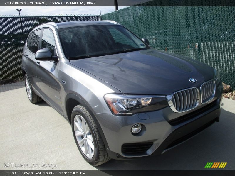 Space Gray Metallic / Black 2017 BMW X3 xDrive28i