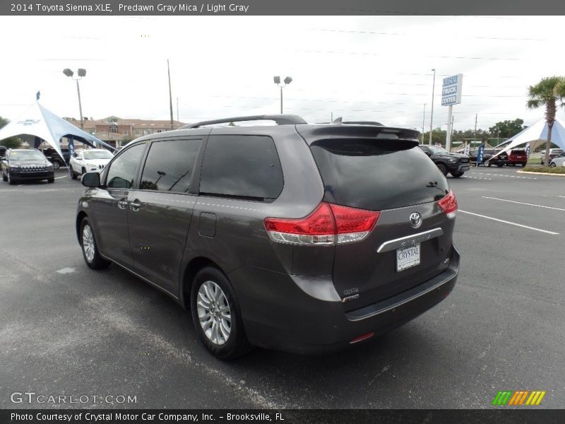 Predawn Gray Mica / Light Gray 2014 Toyota Sienna XLE