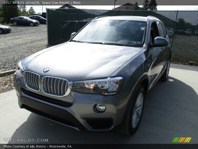 Space Gray Metallic / Black 2017 BMW X3 xDrive28i