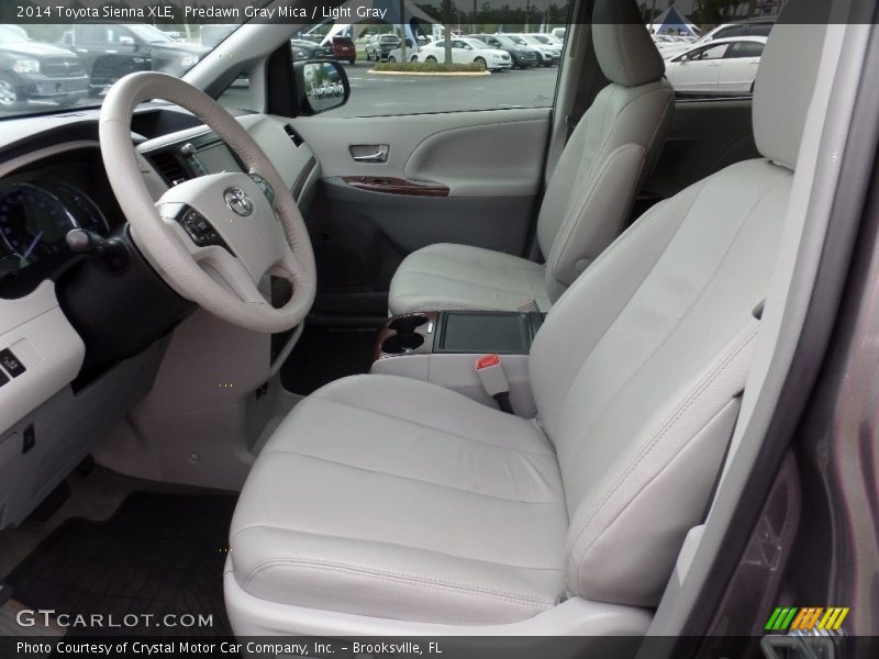 Predawn Gray Mica / Light Gray 2014 Toyota Sienna XLE