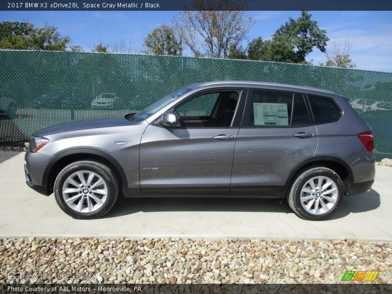 Space Gray Metallic / Black 2017 BMW X3 xDrive28i