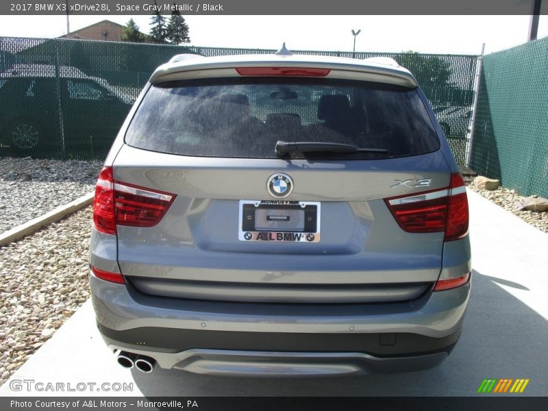 Space Gray Metallic / Black 2017 BMW X3 xDrive28i