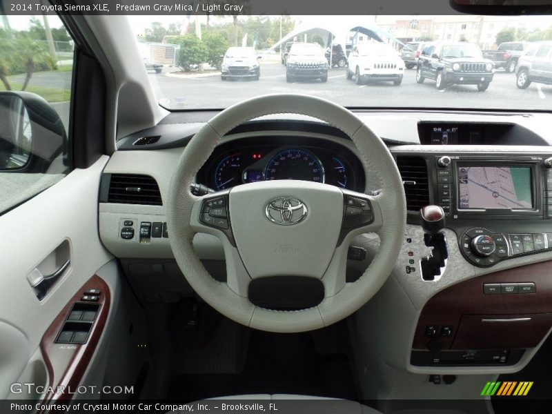 Predawn Gray Mica / Light Gray 2014 Toyota Sienna XLE