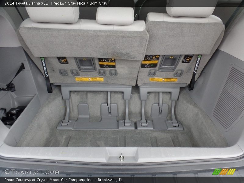 Predawn Gray Mica / Light Gray 2014 Toyota Sienna XLE