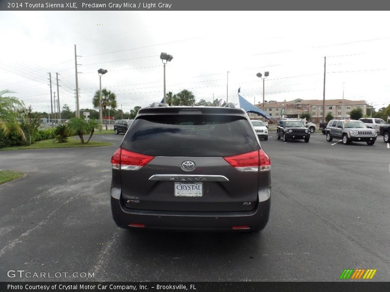 Predawn Gray Mica / Light Gray 2014 Toyota Sienna XLE