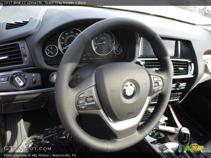Space Gray Metallic / Black 2017 BMW X3 xDrive28i