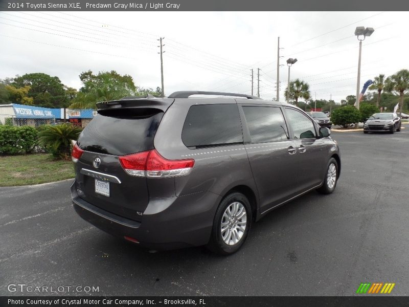 Predawn Gray Mica / Light Gray 2014 Toyota Sienna XLE