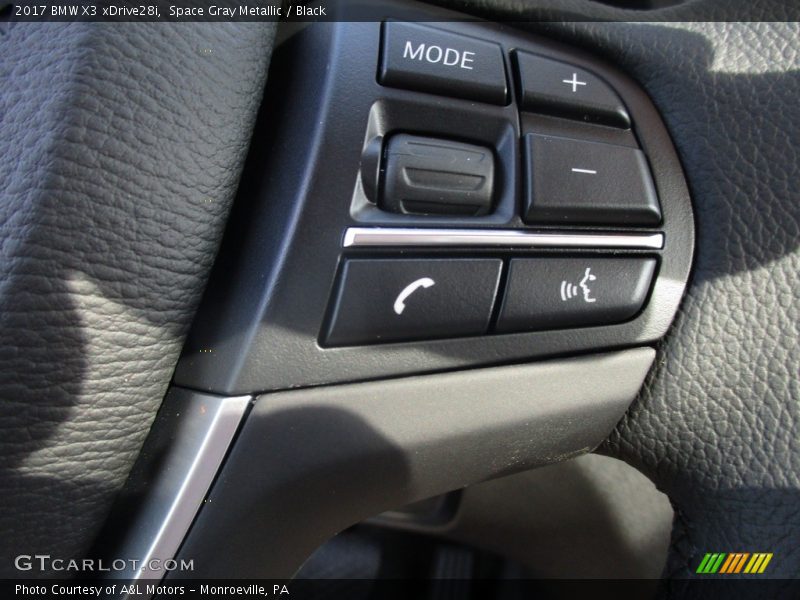 Space Gray Metallic / Black 2017 BMW X3 xDrive28i