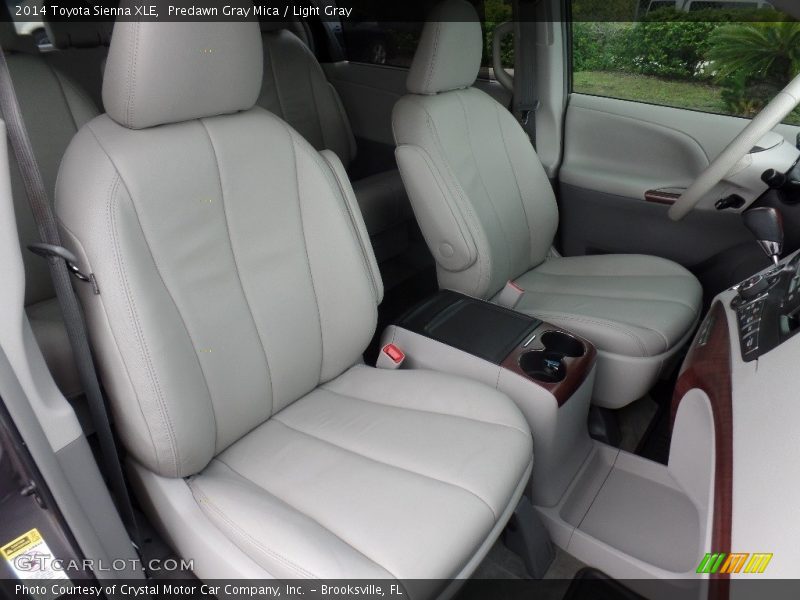 Predawn Gray Mica / Light Gray 2014 Toyota Sienna XLE