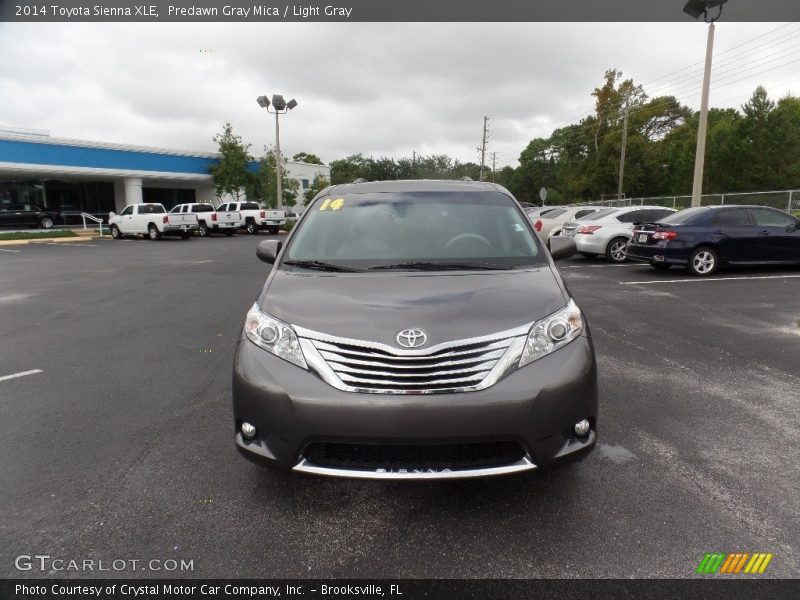 Predawn Gray Mica / Light Gray 2014 Toyota Sienna XLE