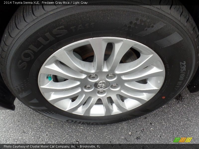 Predawn Gray Mica / Light Gray 2014 Toyota Sienna XLE