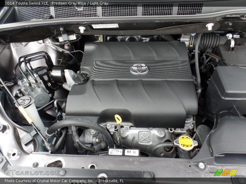 Predawn Gray Mica / Light Gray 2014 Toyota Sienna XLE
