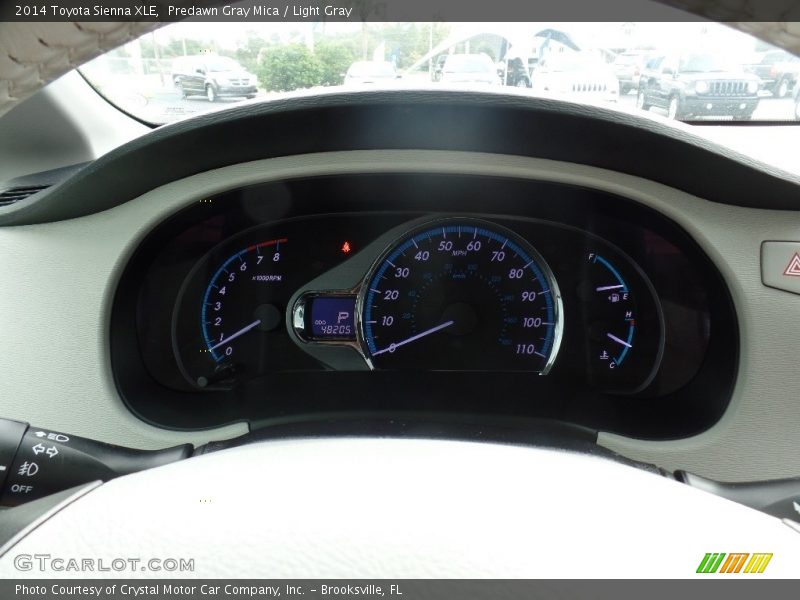 Predawn Gray Mica / Light Gray 2014 Toyota Sienna XLE