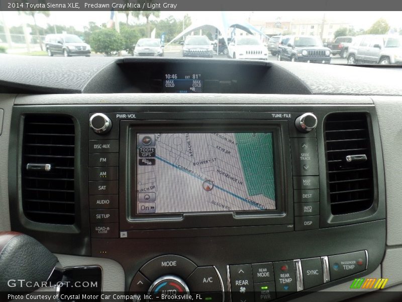 Predawn Gray Mica / Light Gray 2014 Toyota Sienna XLE